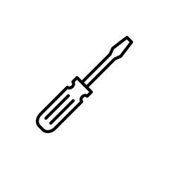 Screwdriver icon vector.tools sign and symbol