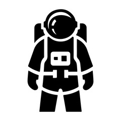 Simple Yet Sophisticated Astronaut Icon Vector for Space Lovers