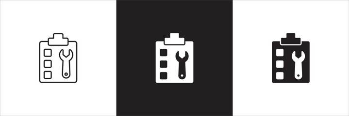 Fototapeta premium Task icon. Job icon. Icons compatible for checklist, work, document, file, assignment, appointment, to do, list, accounting, business and management.