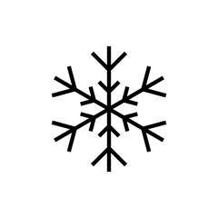 Snow icon vector. snowflake sign and symbol