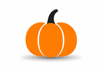 Orange Pumpkin Illustration, A Simple Vector Graphic Design