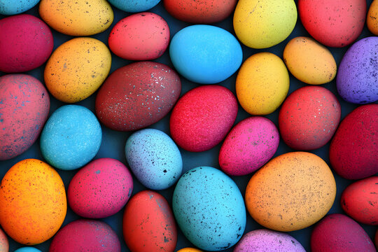 Vibrant Colorful Pebbles Abstract Background Texture Image