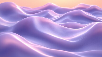 Obraz premium A serene landscape of soft, undulating waves in pastel hues.