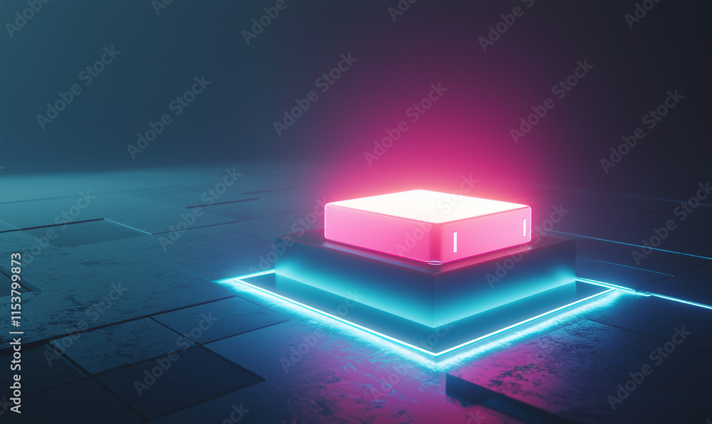 Poster futuristic technology connection display virtual environment digital art installation immersive expe