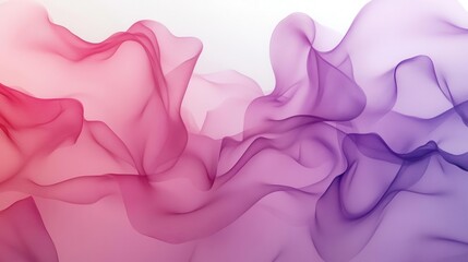 Obraz premium ethereal abstract background with dreamy pastel pink and purple gradient waves, flowing together in a soft blurred pattern, perfect for modern design projects