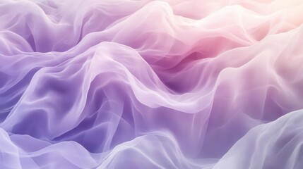 Obraz premium ethereal abstract background with dreamy pastel pink and purple gradient waves, flowing together in a soft blurred pattern, perfect for modern design projects