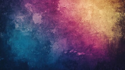 Fototapeta premium ethereal abstract digital background with vibrant gradient colors and vintage film grain texture creating nostalgic retro aesthetic for modern design