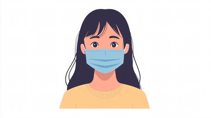 Medical Mask Icon for Protection Against Virus - Professional Healthcare Symbol