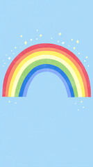 幸せを呼ぶ虹 Rainbow of Happiness｜Generative AI