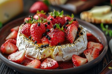 strawberry and chocolate cake