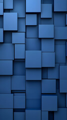Abstract 3D Blue Cube Background