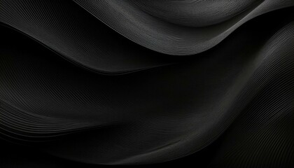 Abstract black web banner. Generated image