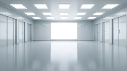 Fototapeta premium Cleanroom Environment for Aerospace Operations
