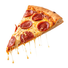 Pizza slice flying  on png