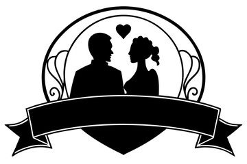 Valentine’s Day Banner: Line Art, Vector, and Silhouette Designs