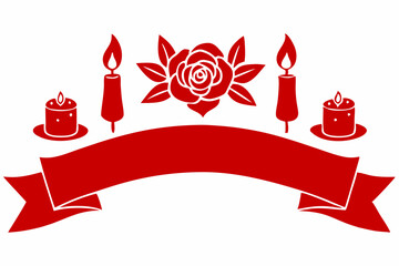 Valentine’s Day Banner: Line Art, Vector, and Silhouette Designs