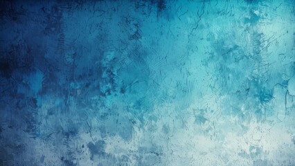 Obraz premium Textured blue grunge background with artistic faded gradient effect