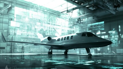 Digital Overlays in Aircraft Hangar Operations