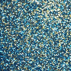Blue and Gold Glitter Sparkle Texture Background