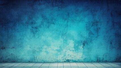 Textured blue grunge background with artistic faded gradient effect