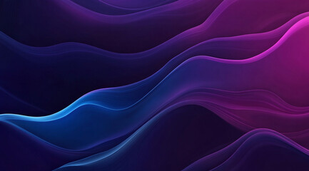 Obraz premium A dark purple and blue gradient background with a smooth texture. 