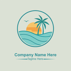 Obraz premium Beach logo