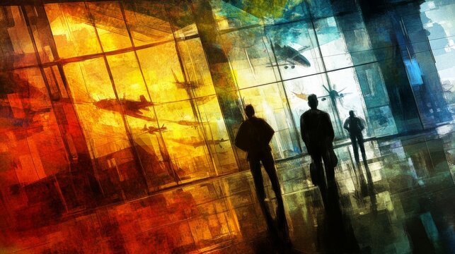 Vibrant Office Collaboration with Natural Light