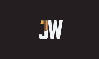 JW, WJ, W, J Abstract Letters Logo Monogram