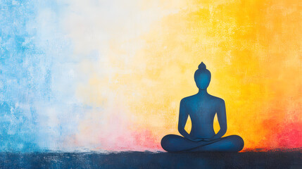 Buddhist inner peace and meditation concept, featuring serene imagery that evokes calmness, mindfulness, and spiritual reflection, surrounded by tranquil nature and elements of Buddhist symbolism, pro