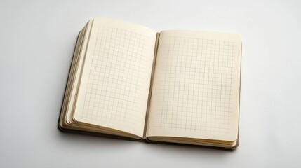 Shopping list paper page notebook with a texture of squares