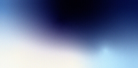 Glowing light on a dark blue gradient background. Noisy foil dark-blue color abstract grainy soft noise effect pattern gradient background. Abstract noise background with a white and blue gradient.