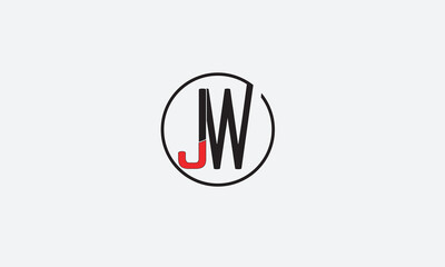 JW, WJ, W, J Abstract Letters Logo Monogram