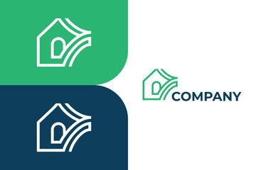 Real estate logo, agency logo, builder logo, home, house, property logo