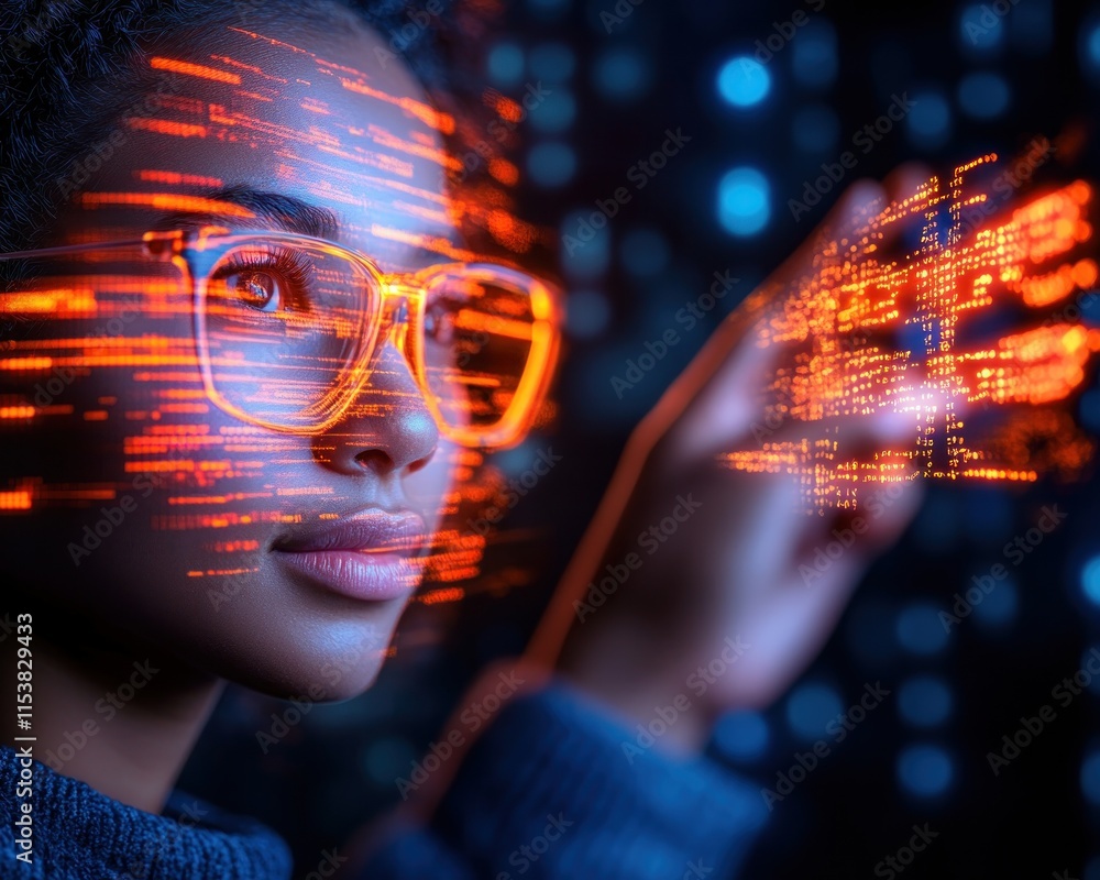 Poster engage in immersive science and technology learning with this dynamic student as she explores captiv
