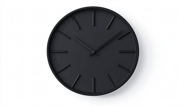 Modern Wall Clock Vector Icon for Time Management and Productivity