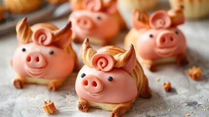 Adorable pastries shaped like little pigs bring smiles