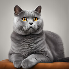 Obraz premium black and white cat