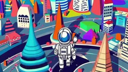 Urban graffiti wall art with a festive Christmas theme in a cartoon-style illustration - Powered by Adobe