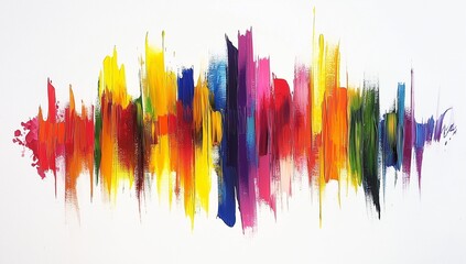 
Colorful brush strokes on a white background, vibrant paint, brush strokes, colorful, white background, colorful, white background, colorful brushstrokes.