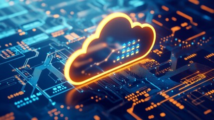 Modern Cloud Technology Infographic Design