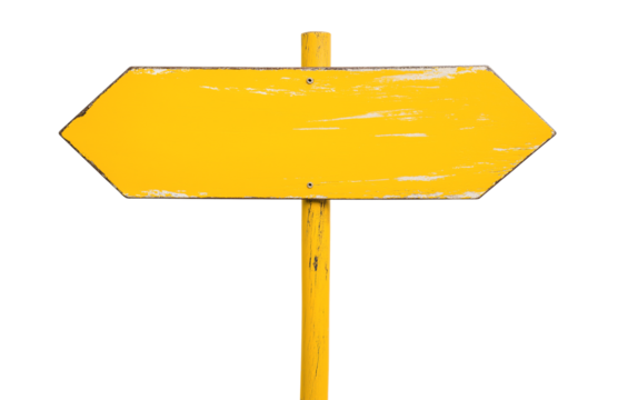 yellow wooden signpost guide board, street sign board, cutout png