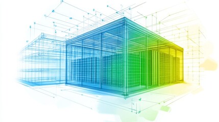 Sustainable Data Center Blueprint with Daylight Elements