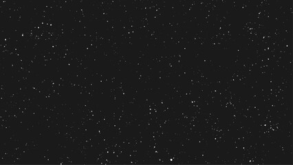 Christmas snow falling snowflakes on dark background vector. Heavy snowfall snowflakes background.