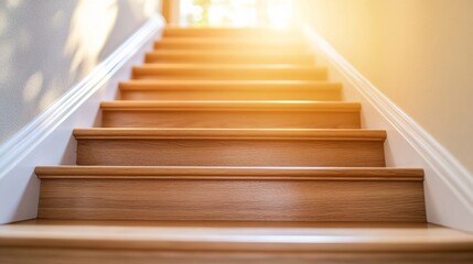 Bright Staircase with Natural Light in Home Hallway