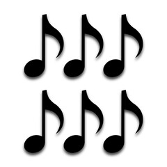 Music Notes Glyph Style Set

