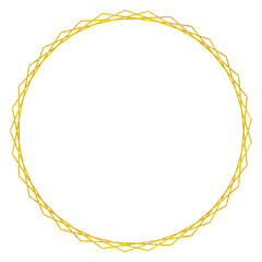 frame made of golden rings