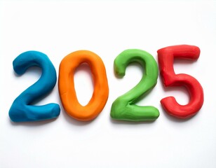 molded from plasticine modeling clay isolated on white background