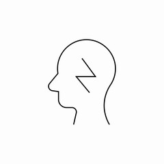 brain energy knowledge icon sign vector