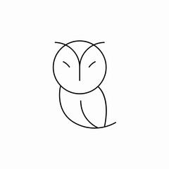 owl bird icon sign vector