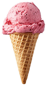 PNG Real strawberry icecream cone dessert delicious frozen.